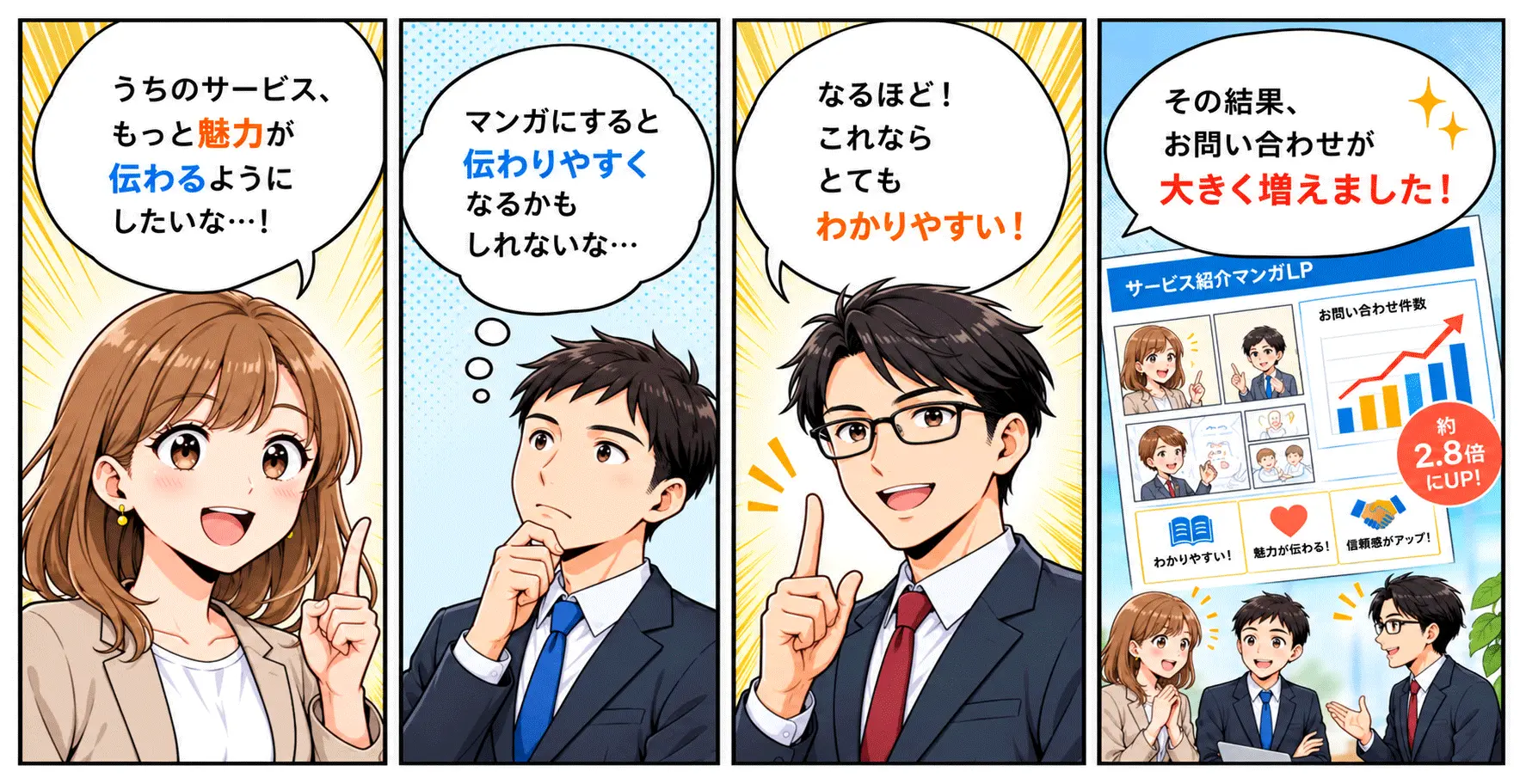 マンガ制作のサンプル